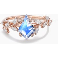 Bague de fiançailles en opale naturelle en forme de cerf-volant par BBBGEM