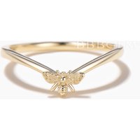 Bande de mariage courbée Simple Tiny Bee — Bijoux de mariage