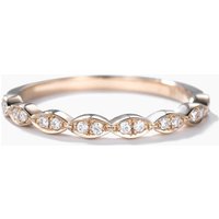 Diamond Yellow Gold Wedding Ring Marquise Art Deco — Wedding Jewelry