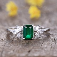 Bague Émeraude Taillée Naturelle par BBBGEM