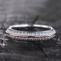 Moissanite Wedding Band Full Eternity Wedding Ring Stacking Ring — Wedding Jewelry