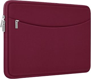 14 Inch Laptop Sleeve Shockproof Carrying Case Wine Red — Laptop Accessories