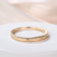 Bague de mariage en or rose 14k avec motif floral en filigrane