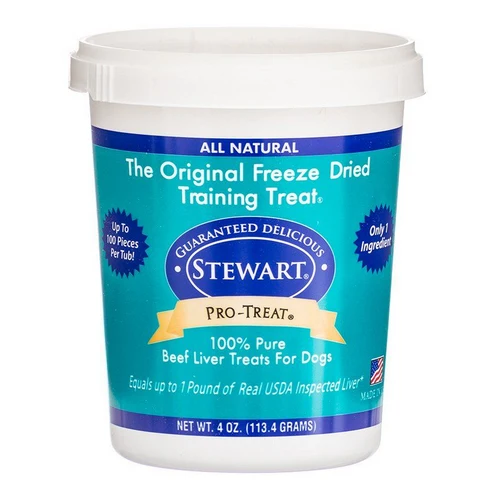 Stewart Pro-Treat Foie de Boeuf Pur à 100% pour Chiens 4 oz — Gâteries pour dressage de chiens