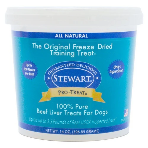 Stewart, Pro-Treat 100% Pure Beef Liver for Dogs, 14 oz — Dog Training Treats
