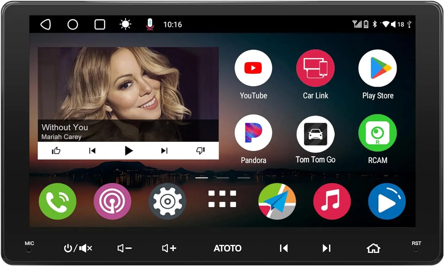 Atoto A6G209PF Stéréo de voiture Double Din 9" avec Android, CarPlay sans fil — Autoradios et unités principales