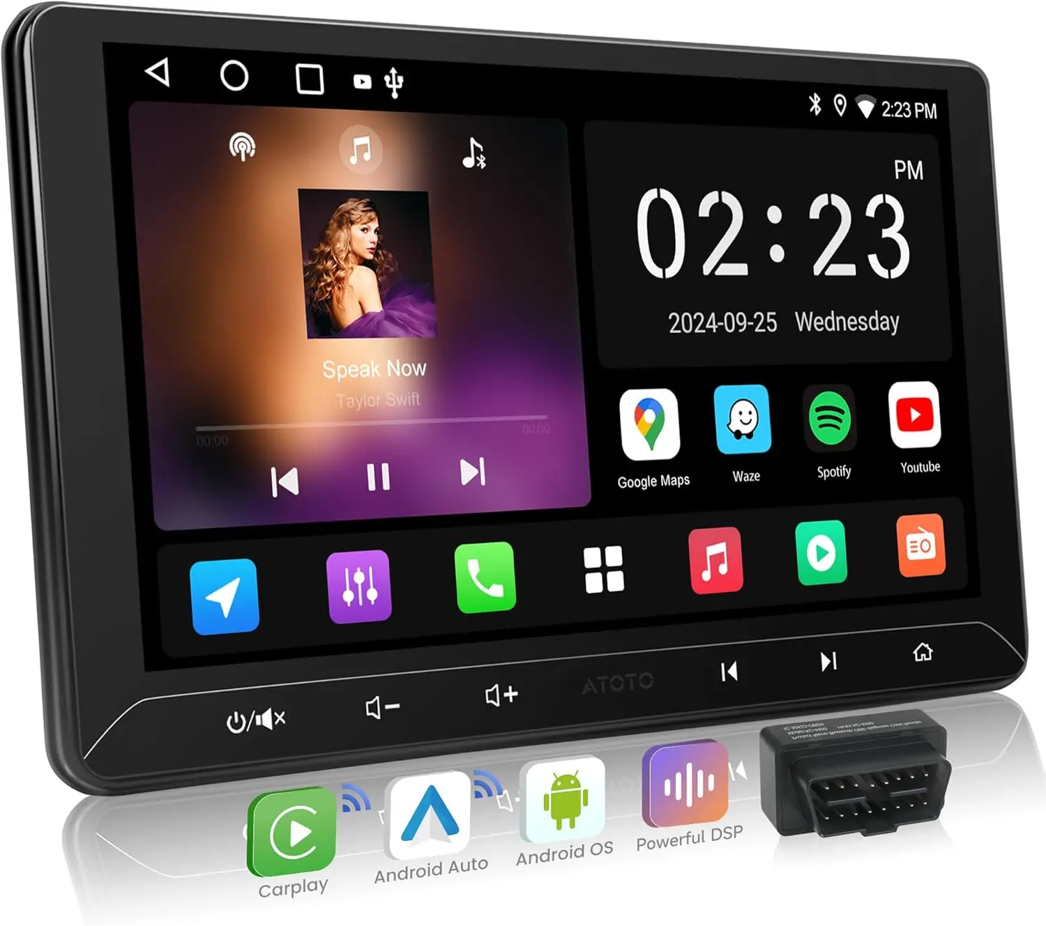 Atoto A6G2C7PF 7" Autoradio Android Double Din avec Carplay sans fil — Autoradios et unités principales
