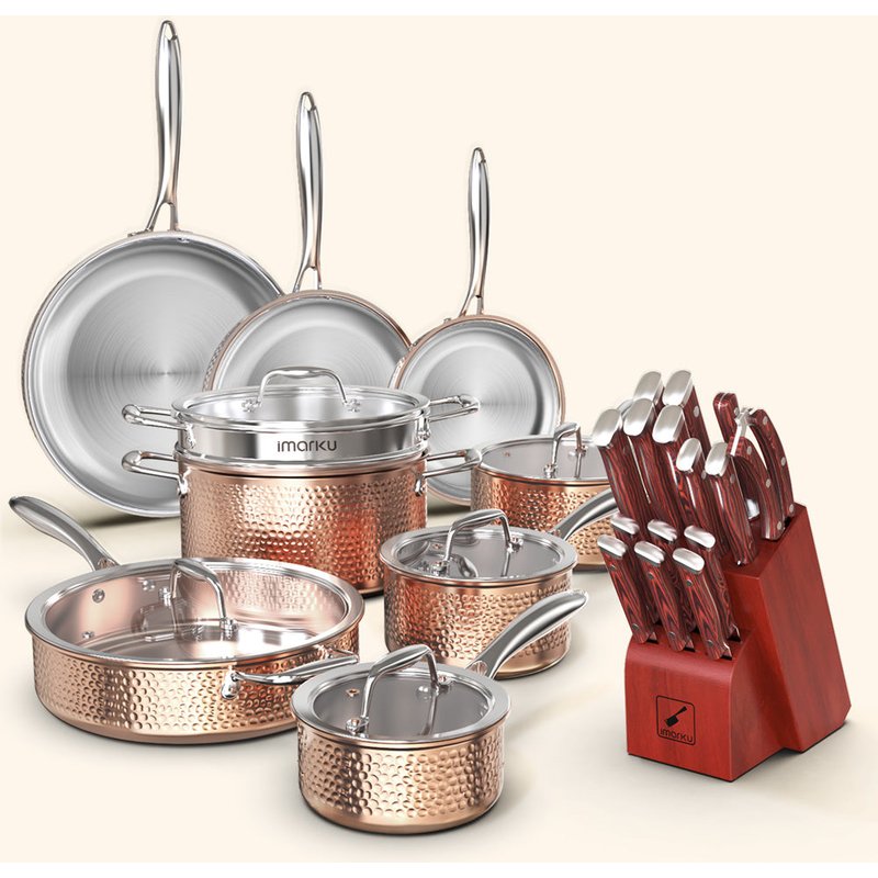 Ensemble de Casseroles Hammered Everything — Batteries de cuisine