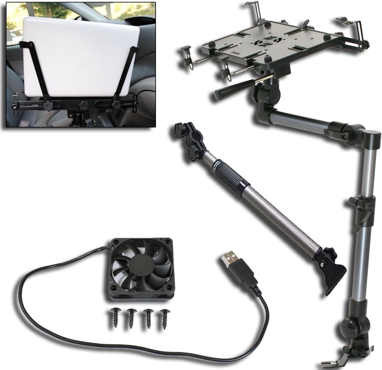 Support pour ordinateur portable Mobotron MS-526B robuste pour véhicules — Accessoires pour ordinateurs portables