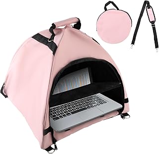 Lyreh Laptop Tent Parasol – Imperméable, Rose — Accessoires pour ordinateurs portables