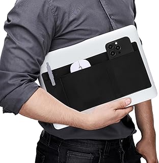 3-Pocket Adhesive Organizer for Laptop Accessories