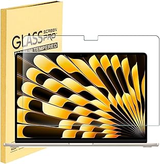 Protecteur d'écran MUBUY-GOL en verre trempé pour MacBook Air 15,3" M2