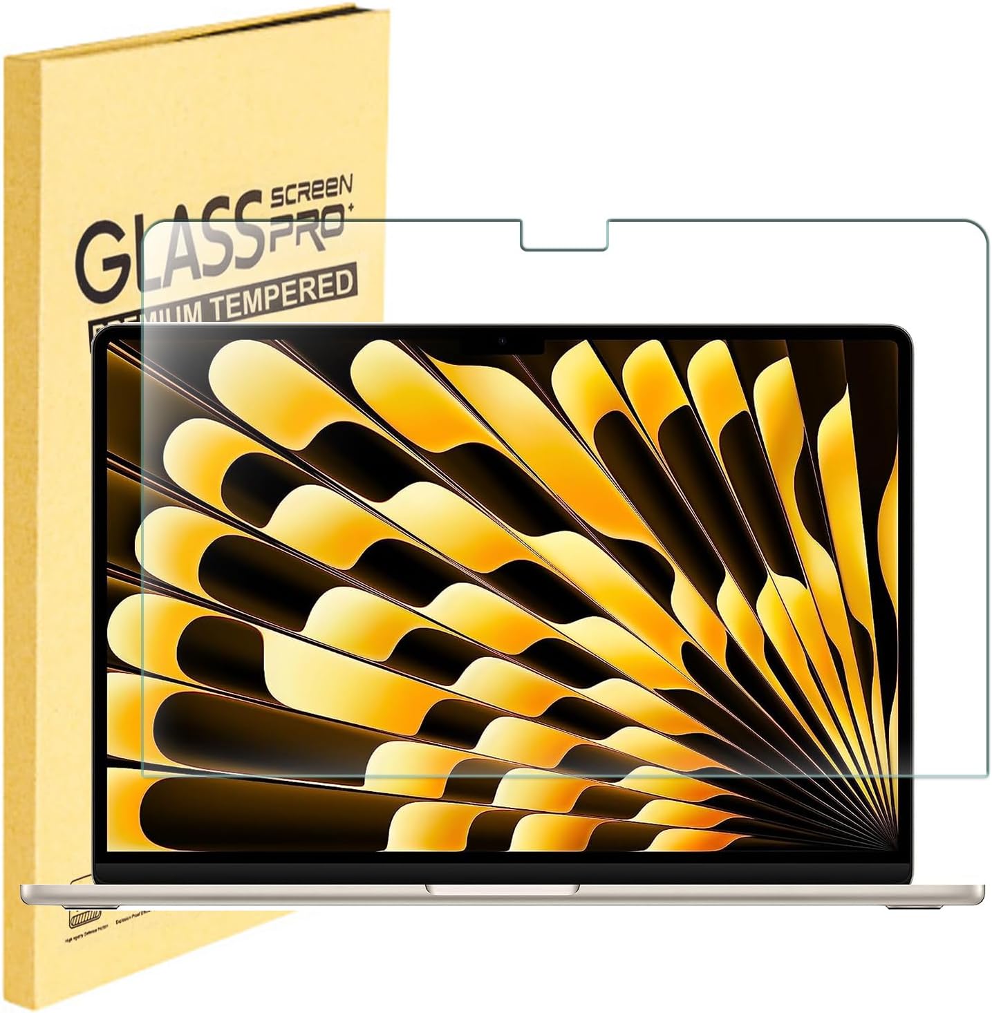 Protecteur d'écran MUBUY-GOL en verre trempé pour MacBook Air 15,3" M2 — Accessoires pour ordinateurs portables