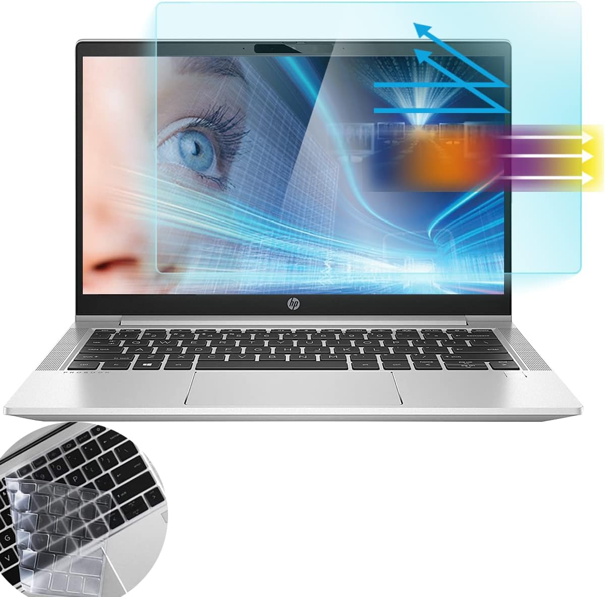 Anti Blue Light Screen Protector for 13.3" HP EliteBook 830/835 G7 — Laptop Accessories
