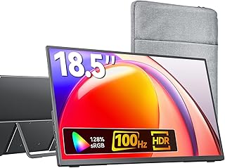 KKSMART 18.5" Portable Monitor 1080P 100Hz USB-C