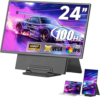 Moniteur Portable 23,8" 1080P 100Hz Écran IPS