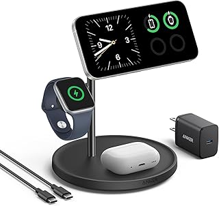 wireless charger: Anker MagSafe Charger Stand, iPhone 17 Wireless Charging Station, MagGo 3 in 1 Charging…