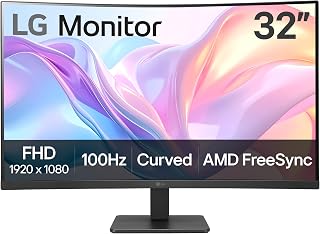 LG 32MR50C 31.5" Full HD VA Curved Monitor 100Hz — Computer Monitor