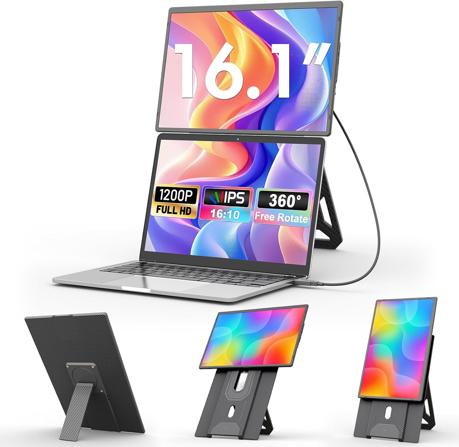 Moniteur portable domyfan 16,1'' FHD 1200P IPS — Écrans d'ordinateur