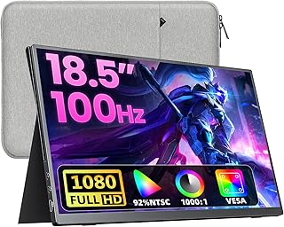 Upperizon Portable Monitor 18.5" FHD 100Hz USB-C — Computer Monitor