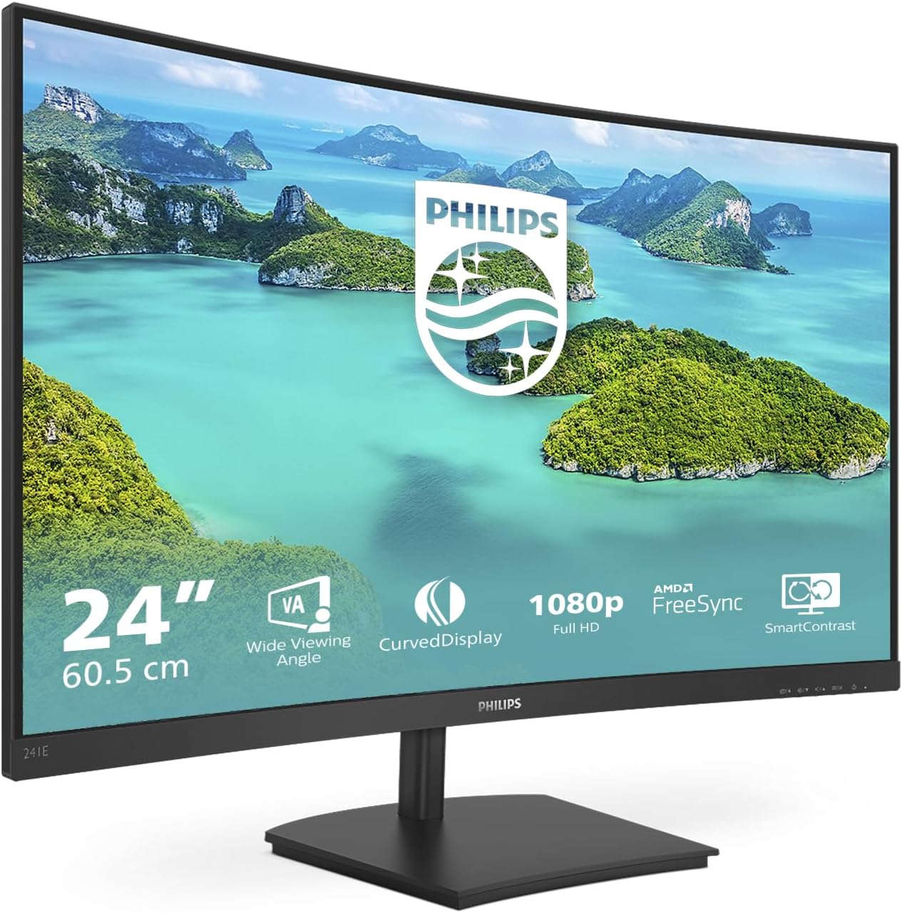Philips E Line 241E1SCA/00 Moniteur 23,6" Full HD — Écrans d'ordinateur