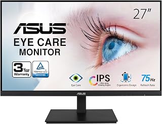 ASUS VA27DQSB 27" 1080P IPS Monitor 75Hz — Computer Monitor