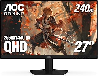 Moniteur AOC 27 pouces QHD Gaming 240Hz 0.3ms IPS
