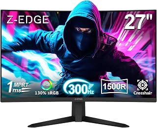 Z-Edge UG27S 27" Curved Gaming Monitor 300Hz 1ms — Computer Monitor
