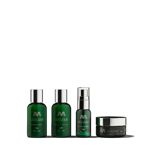 Kit de voyage pour soins capillaires hydratants Masami Mekabu — Packs shampooing et après-shampooing