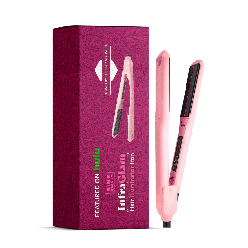 Fer illuminateur pour cheveux BimeBeauty InfraGlam - Rose — Outils de coiffure
