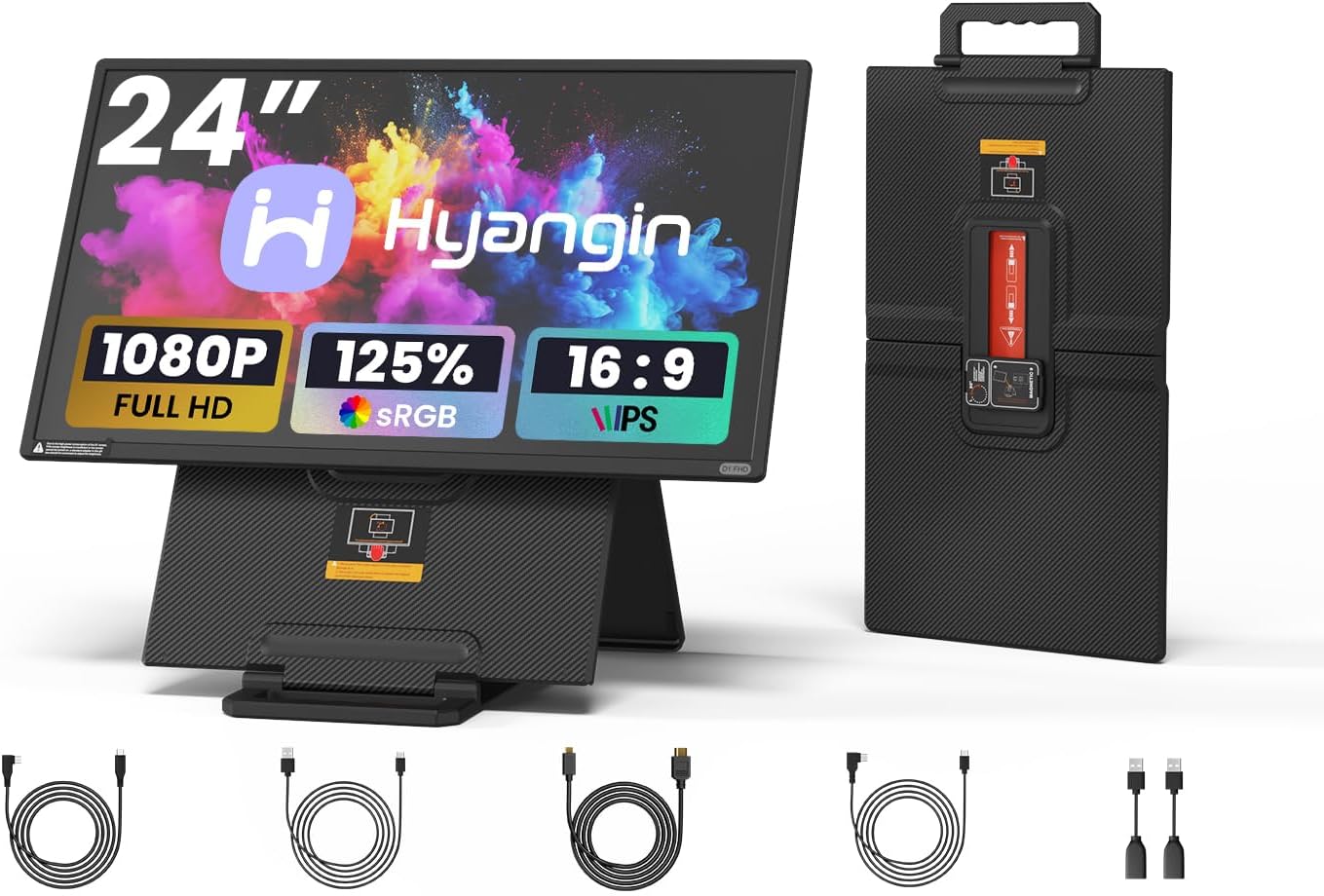 Moniteur portable Hyangin 24 po 1080P 100Hz IPS — Écrans d'ordinateur