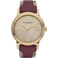 Burberry BU9017 Montre Femme City Check Champagne — Montres pour femmes
