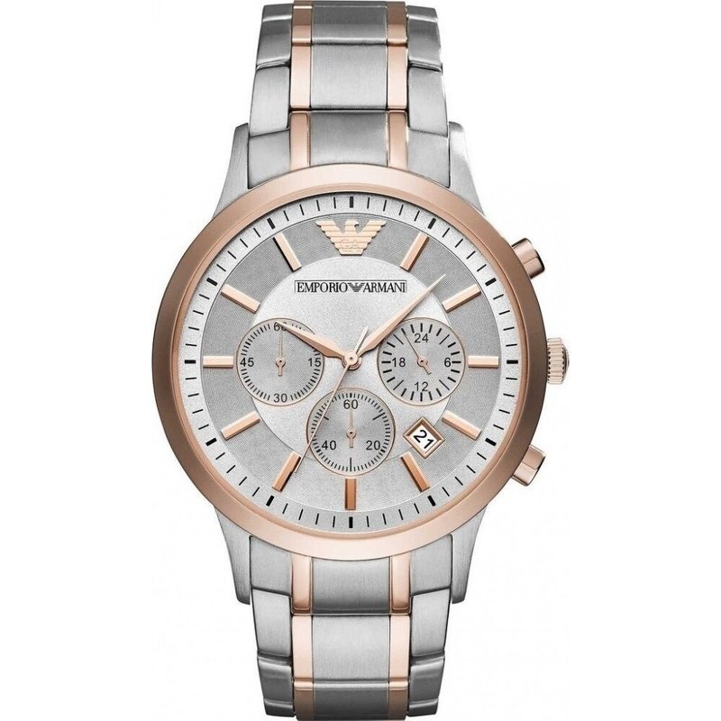 Montre Renato en or rose Emporio Armani AR11077 pour homme — Montres pour hommes