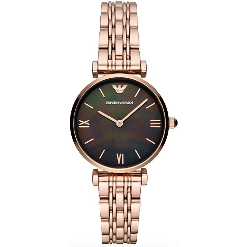 Montre Emporio Armani AR11145 pour femme T-Bar Gianni en or rose — Montres pour femmes