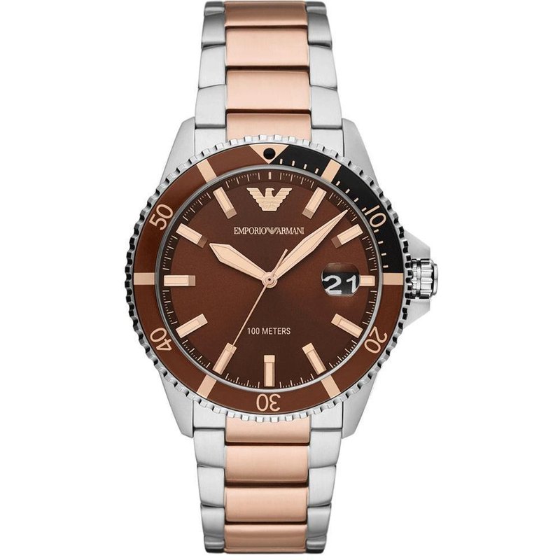 Emporio Armani AR11340 Men's Watch with Stainless Steel Bracelet — Mens Watches