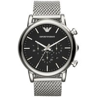 Emporio Armani AR1808 Classic Chronograph Men's Watch Black Dial 46mm — Mens Watches