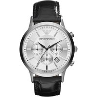 Emporio Armani AR2432 Men's Chronograph Watch with Silver Dial — Mens Watches