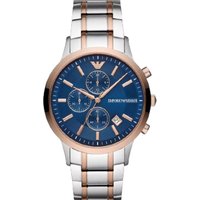 Emporio Armani AR80025 Two-Tone Chronograph Watch for Men — Mens Watches