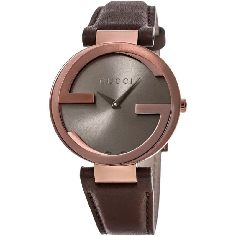 Montre pour femme Gucci YA133309 à cadran marron G entrelacé