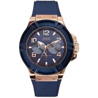 Montre pour homme Guess W0247G3 avec bracelet en silicone bleu