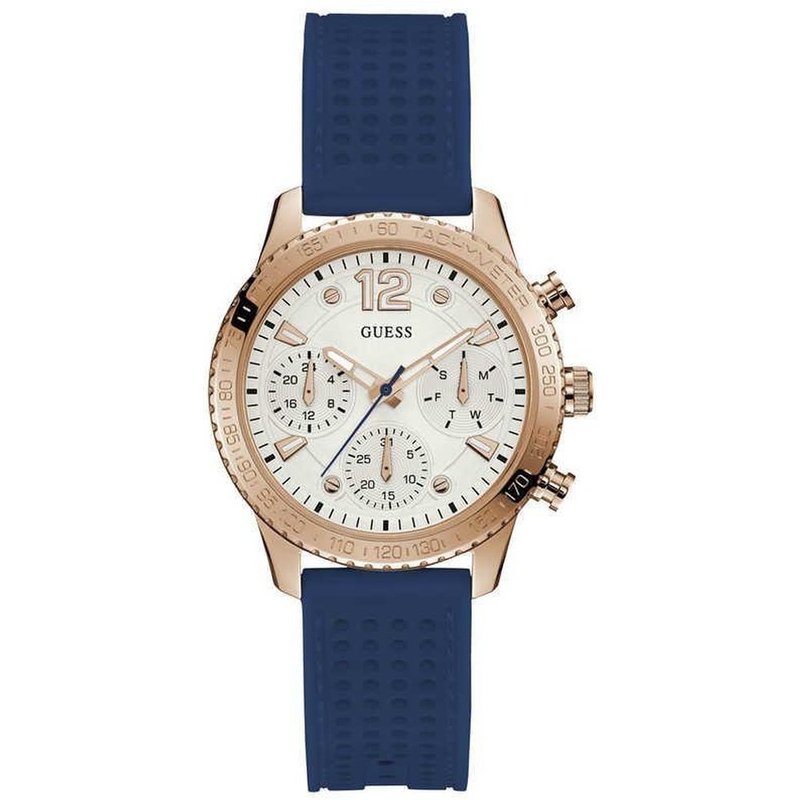 Guess W1025L4 Montre analogique en silicone pour femme — Montres pour femmes