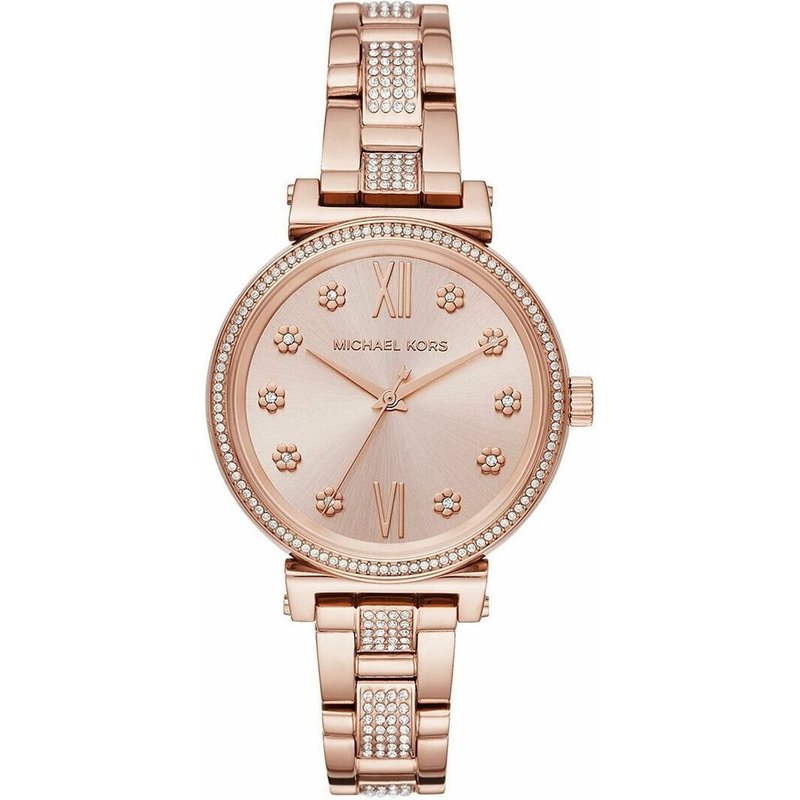 Montre pour femme Michael Kors MK3882 Sofie avec cadran rose en cristal — Montres pour femmes