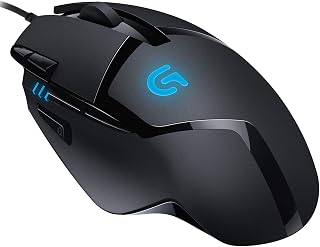 gaming mouse: Logitech G402 Hyperion Fury Wired Gaming Mouse, 4,000 DPI, Lightweight, 8 Programmable…