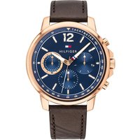 Tommy Hilfiger 1791532 Montre pour homme avec bracelet en cuir