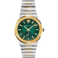 Versace VEVI00420 Men's Watch Greca Two-Tone with Green Dial — Mens Watches