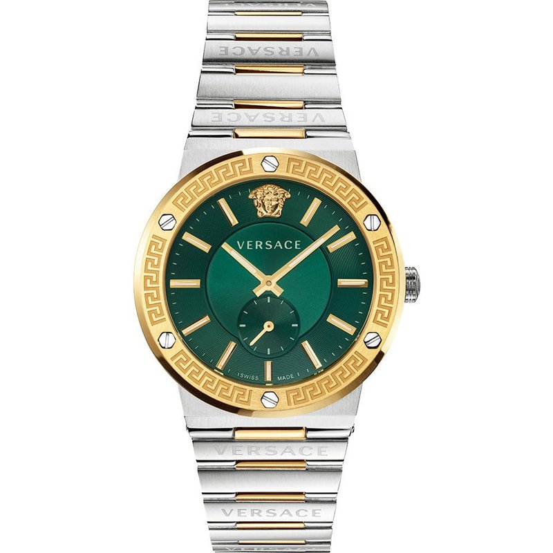 Versace VEVI00420 Montre pour homme Greca bicolore avec cadran vert — Montres pour hommes