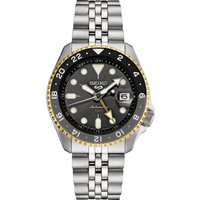 Montre automatique pour homme Seiko 5 Sports SSK021K1, cadran charbon de bois