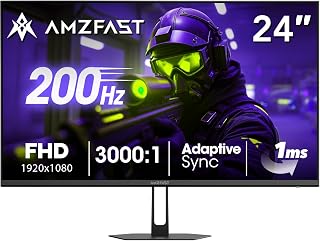 Moniteur Gaming Amzfast 24" 180Hz FHD 1ms HDMI DP — Écrans d'ordinateur