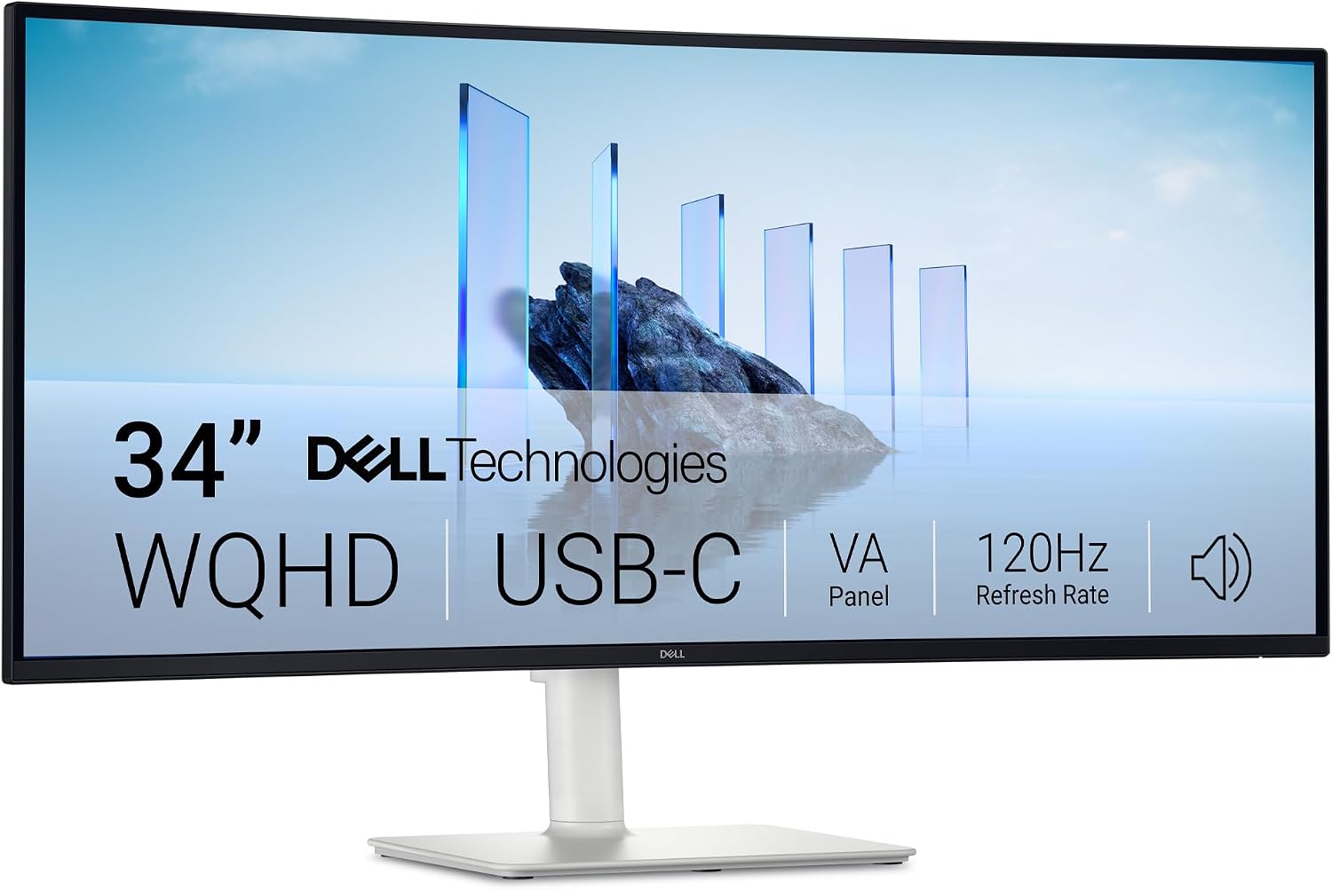 Dell S3425DW 34-inch Curved USB-C Monitor 3440×1440 — Computer Monitor