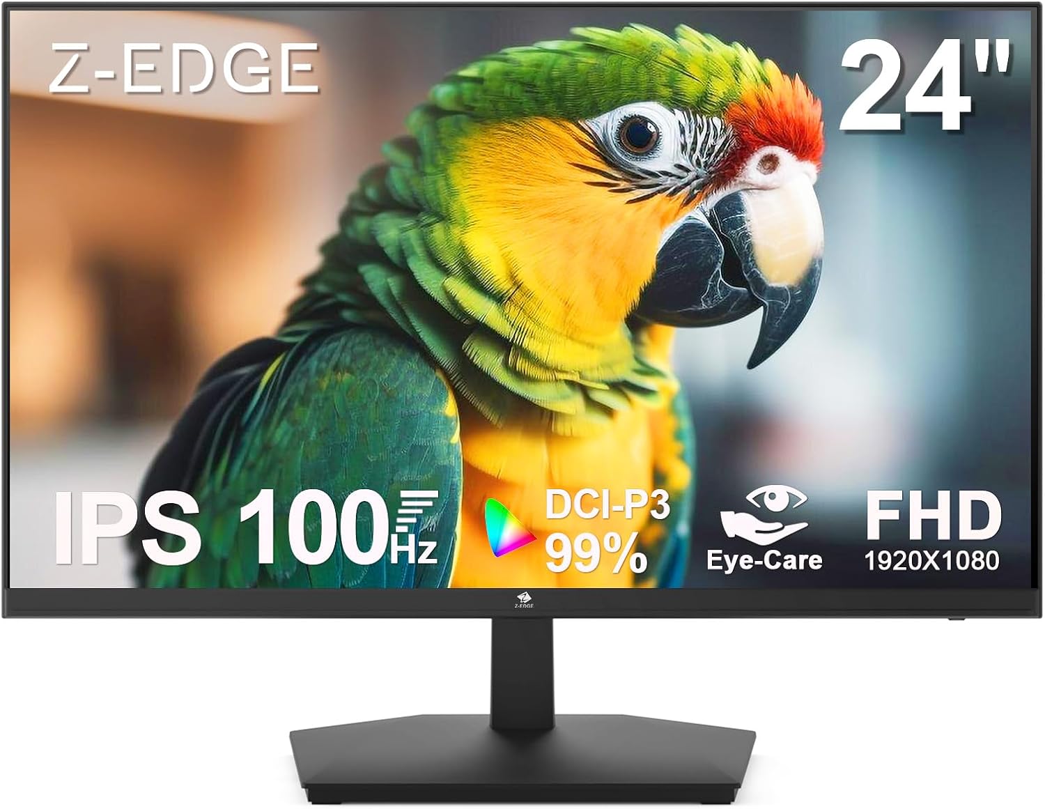 Moniteur Z-Edge 24 pouces Full HD 1920x1080 IPS 75Hz — Écrans d'ordinateur
